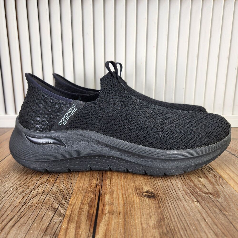 Skechers Slip-Ins Arch Fit 2.0 Crayn Mens Sz 10 Black Hands Free Shoes 232900